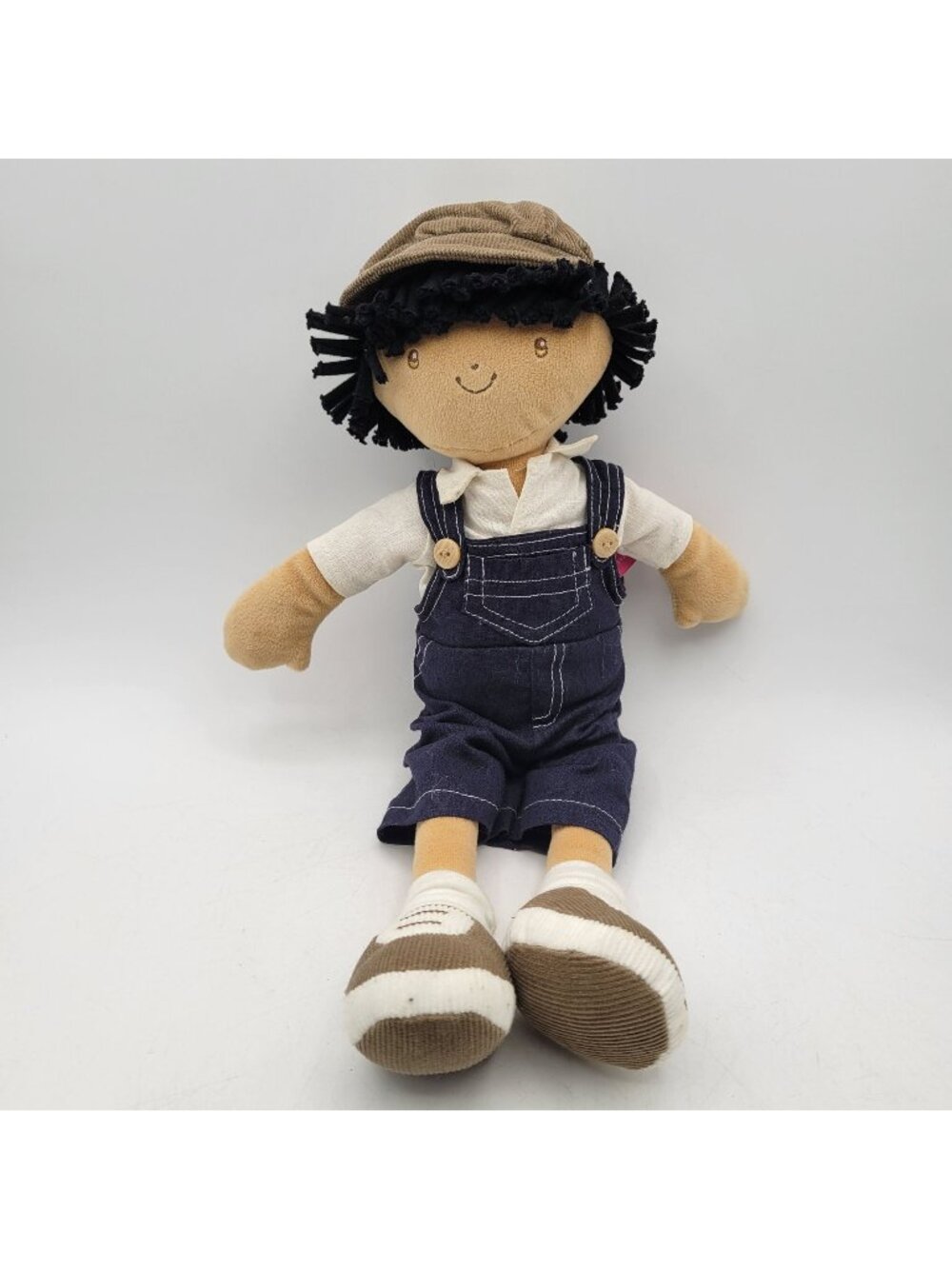 Bonikka "JOE" Boy / Gender Neutral Cloth Rag Doll Overalls 13" Soft Toy